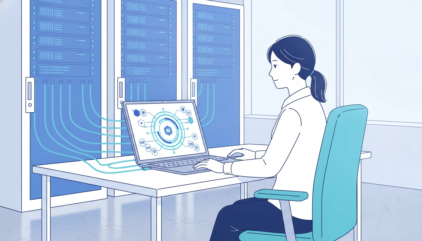 PHPバージョン確認作業を行う担当者