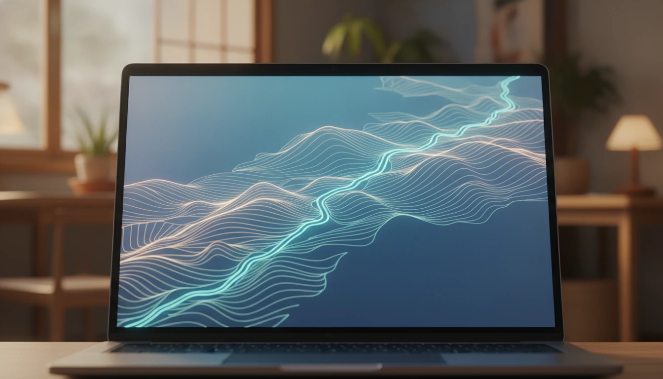 DeepMindの発表を示すノートパソコン画面