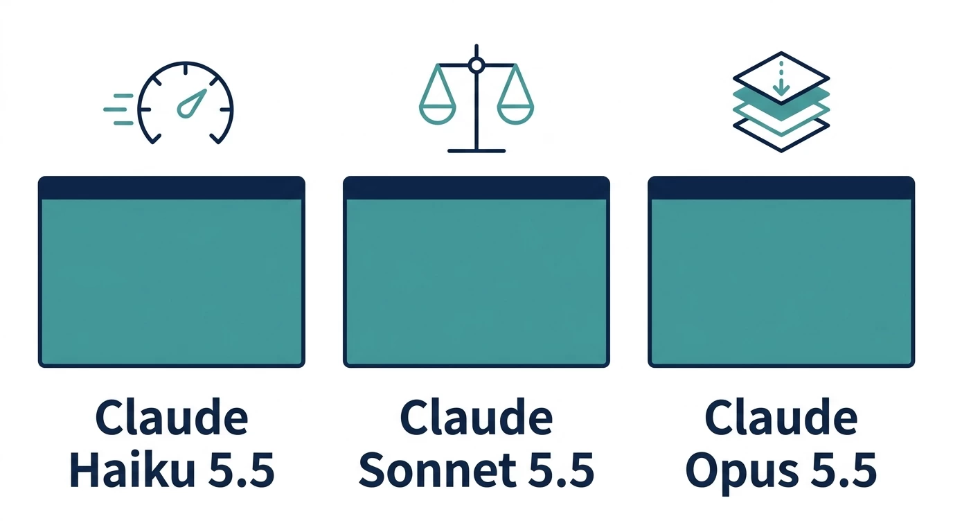 Haiku・Sonnet・Opusの用途の違いを示す図