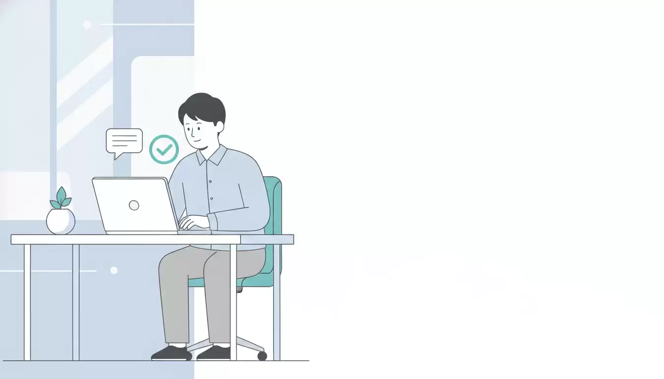 チャットボットの運用ログを確認する担当者