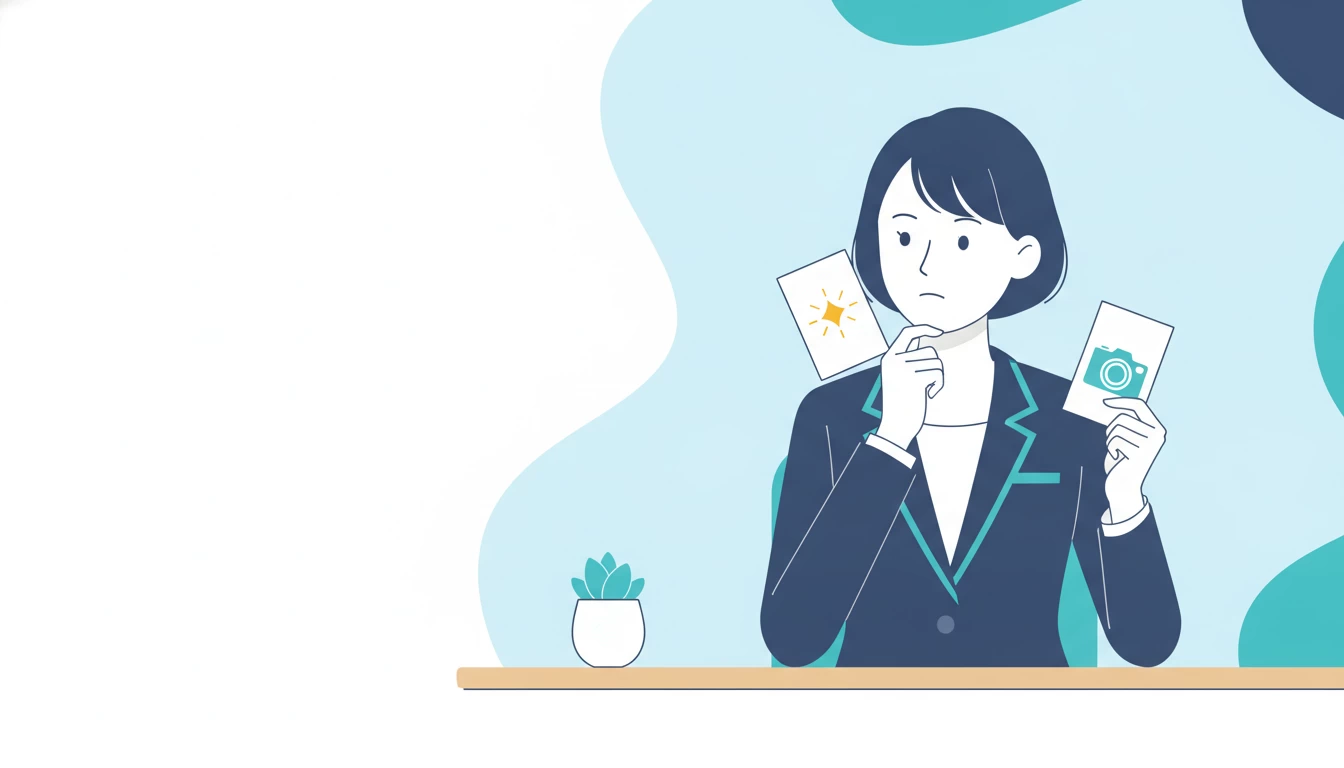 自社利用とプロ依頼の線引きを考えるイメージ