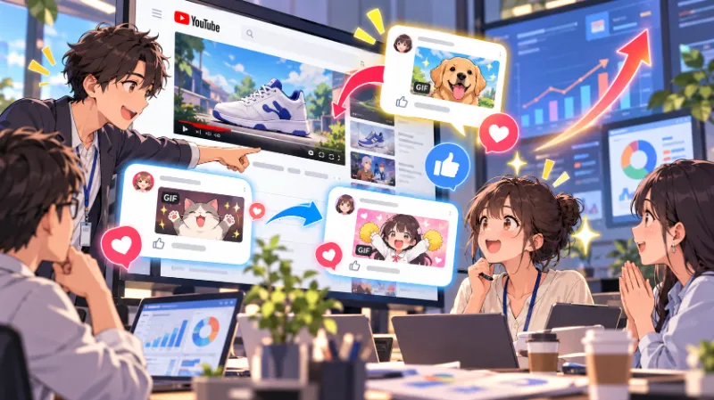 企業のYouTubeマーケティングにGIFコメントはどう影響する?