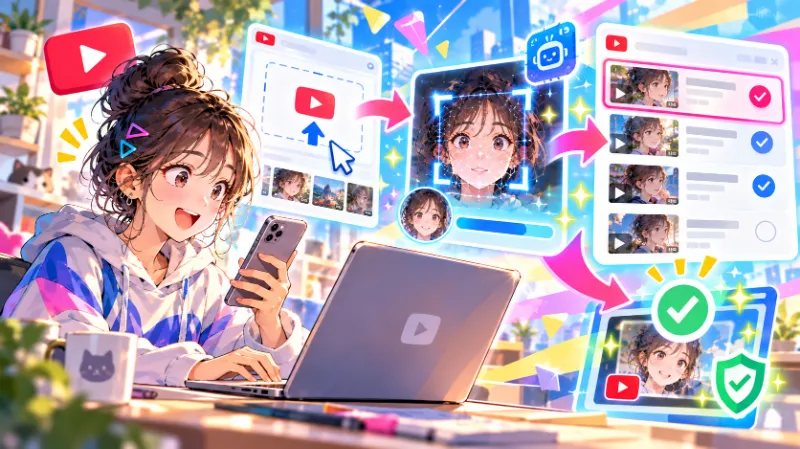 YouTubeの類似性検出はどうやって使う?