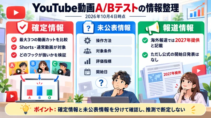 「確定情報/未公表情報/報道情報」の整理図